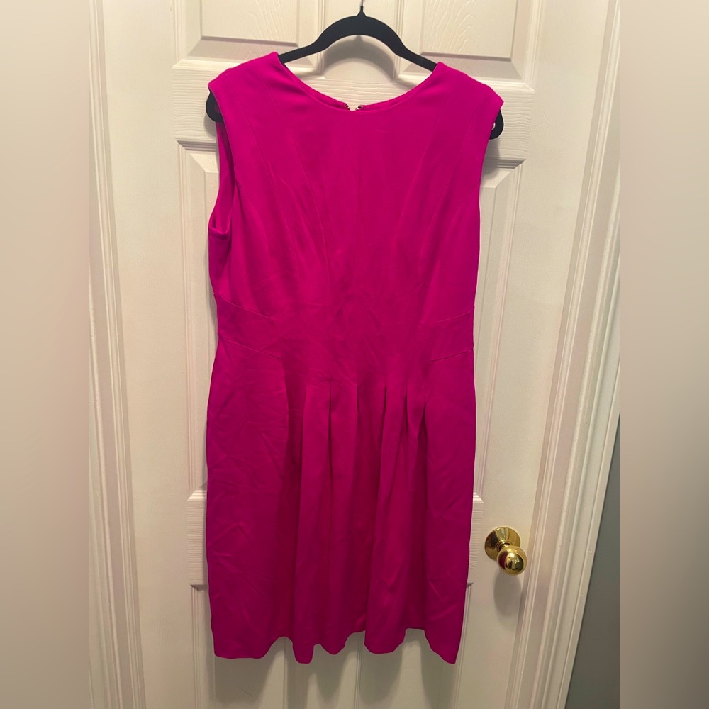 Ralph Lauren Fuchsia Short-sleeve Midi Dress